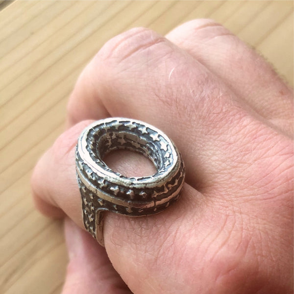 This beautiful handmade unisex ring makes a perfect gift. It will be an instant daily carry! By Jason Burton Designs jewelry.